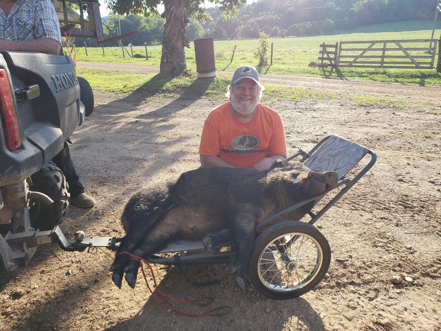 KShot Folding Game Cart | Model GAME-CART-V2 | 51" L x 27" W | 500 lbs Capacity | For Hunting & Outdoor Gear Hauling