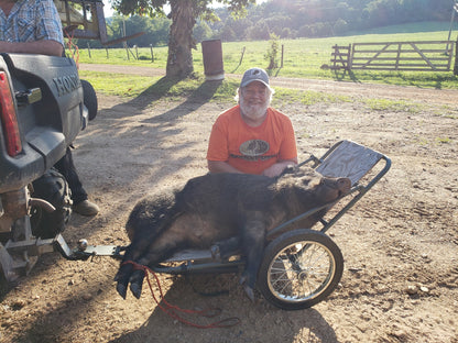 KShot Folding Game Cart | Model GAME-CART-V2 | 51" L x 27" W | 500 lbs Capacity | For Hunting & Outdoor Gear Hauling