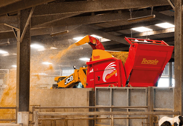 Teagle | Tomahawk Bale Processor | Model 6100H | Bale Width 60" | Hydraulic Flow 10 to 20 GPM | Horsepower 70 HP | For Skid Steers, Tractors & Compact Loaders