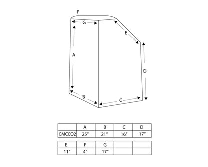 RIO MARINE CUSTOMS | Fiberglass Boat Console | Model CMCC02 | 21" W x 25" H x 16" D | Nida-Core Reinforced | For 13' to 16' Feet Boats