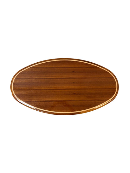MariTeak Teak Oval Table w/ High Gloss Finish | Width 23" | Length 43"