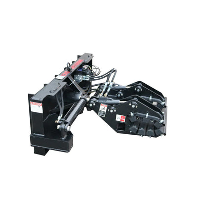 Landy Attachments Hydraulic Pole Setter | Width 42" & 52" | Opening Range 3"-21" | 16 GPM | 1 Ton | For Skid Steers, Excavators & Telehandlers