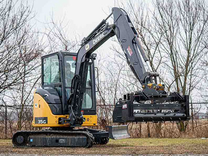 Mongo Attachments Soil Conditioner | Model MPRD148H | Size 48" Drum | 20 GPM | 3,000 PSI | 2.5–8 Ton | For Excavators