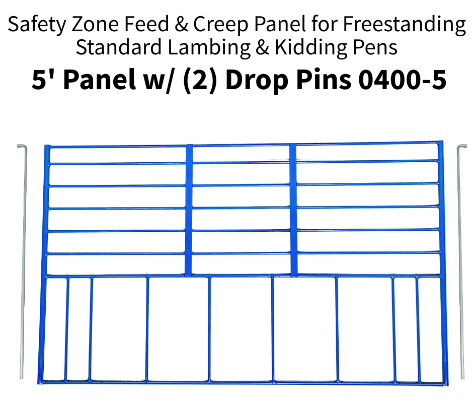Sydell Feed Creep Panel | #0400-4T / #0400-5T | Width 47" & 59" | For Sheep & Goat Pens