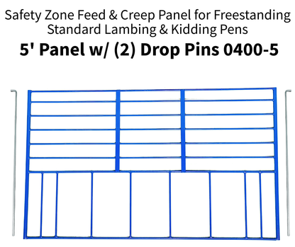 Sydell Feed Creep Panel | #0400-4T / #0400-5T | Width 47" & 59" | For Sheep & Goat Pens