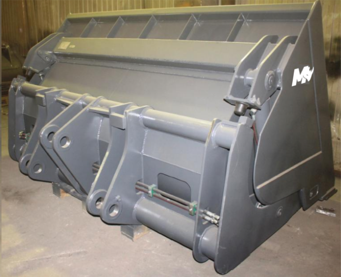 Mazio Fronts Loader High Tip (Dump) Bucket | Width 2500mm | Hardox 450 Material | For Loaders