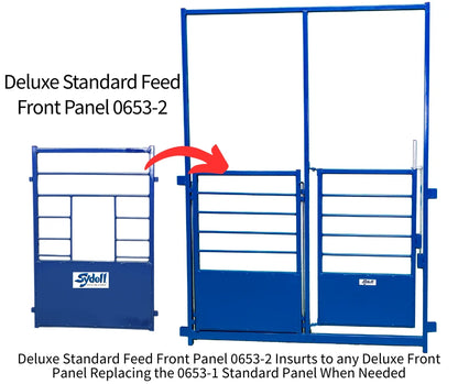 Sydell Feed & Water Front Panel | #0653-2 | Deluxe Lambing & Kidding Pens | For Sheep & Goats