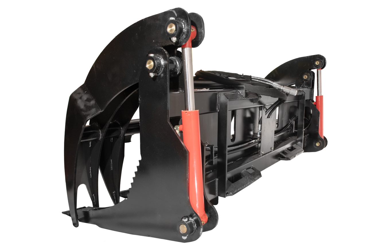 McLaren Industries Log Grapple | Model 60X100X68, 60X100X76 & 60X100X86 | Width 68" To 86" | 15 To 25 GPM | For Skid Steer
