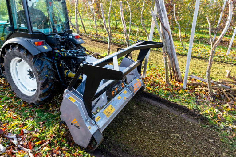 FAE | Patrizio Mulcher | Model 150 To 200 | Width 58" to 77" | Shreds Up to 6" Inches Diameter | Bite Limiter Rotor | Horsepower 50–100 HP | For Tractors