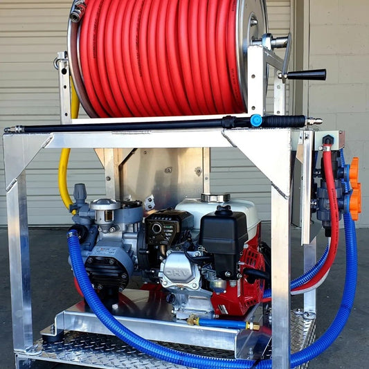 MWE Mini Tsunami Soft Wash Skid, Gas Powered | Pump Model Comet P40, AR45 & AR25