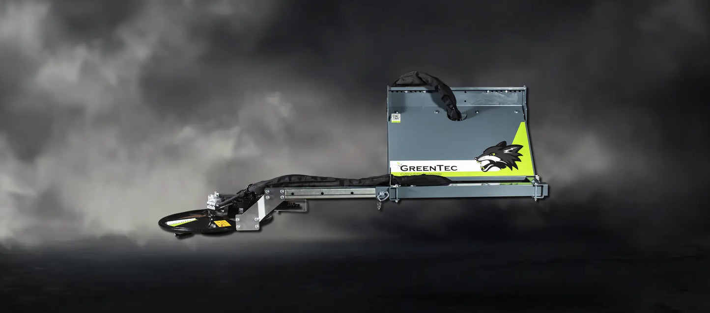GreenTec FOX 25 Carrier Frame | Model OPTE4051 / OPTE4272.1 / OPTE4500 | Cutting Width 31.5" | 6.6–10.6 GPM | 25–40 HP | For Tractors & Loaders