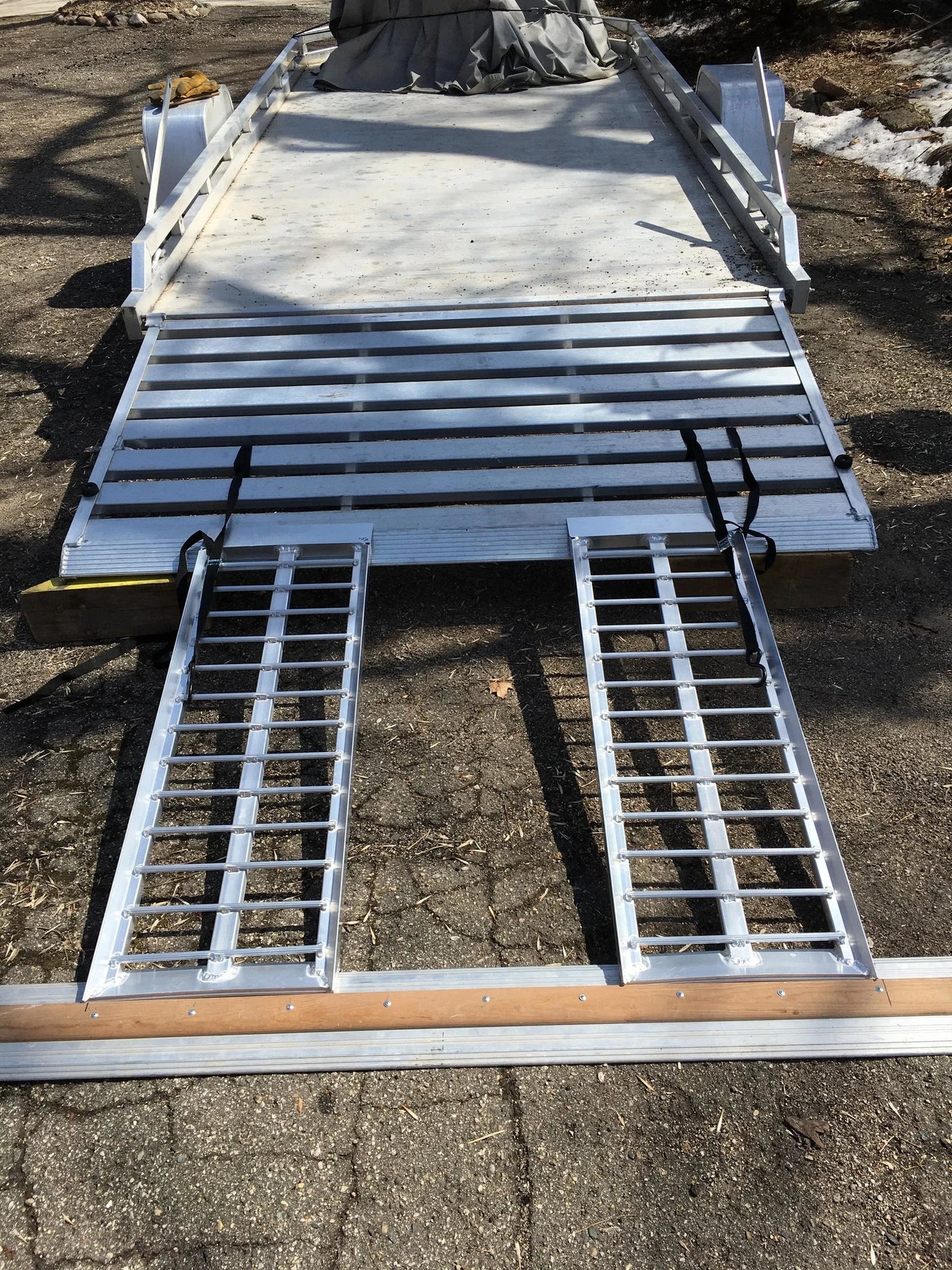 Black Widow Aluminum ATV UTV Trailer Ramps | Model S-4816-2000-2 | Size 4' L x 15.25" W | Capacity 2,000 lb | Horsepower 4 To 90+ HP | For ATV & UTV Loading