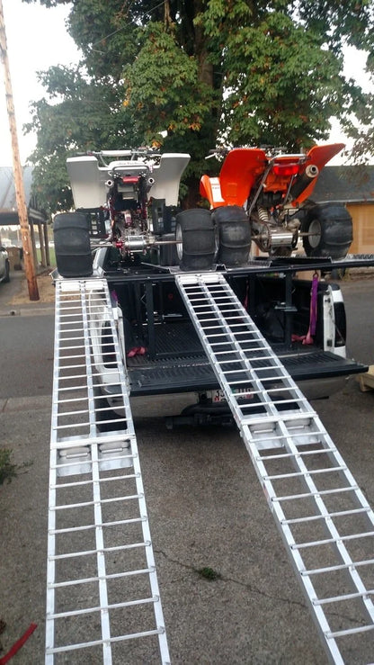 Black Widow Dual Runner ATV Trailer Ramps | Model ST-4811-1600-MV2 | Size 4 ft L x 11 in W | Capacity 1,600 lb | Horsepower 4 To 90+ HP | For ATV & UTV Loading