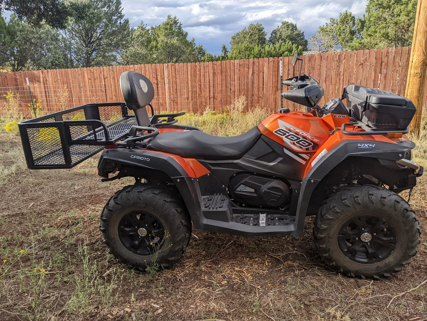 Black Widow Universal Deluxe Steel Mesh ATV Rear Drop Basket Rack | Model ATVDB-1004 | Size 41" L x 14" W | Capacity 300 lb. | Horsepower 4 To 90+ HP | For ATV & UTV Cargo Hauling
