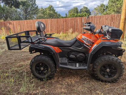 Black Widow Universal Deluxe Steel Mesh ATV Rear Drop Basket Rack | Model ATVDB-1004 | Size 41" L x 14" W | Capacity 300 lb. | Horsepower 4 To 90+ HP | For ATV & UTV Cargo Hauling