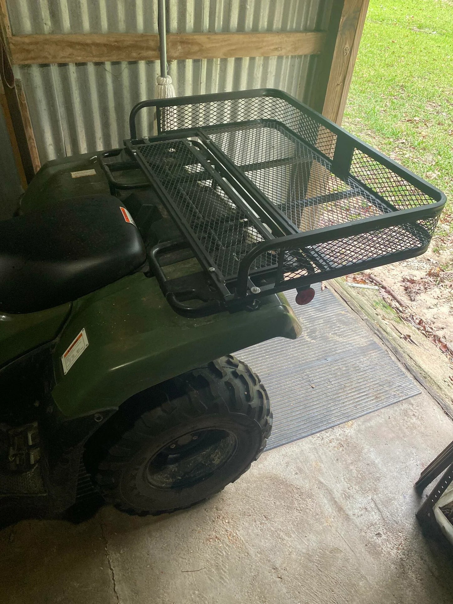 Black Widow Universal Deluxe Steel Mesh ATV Rear Rack Basket | Model ATVRB-1005 | Size 41" x 26.5" | Horsepower 4 To 90+ HP | For ATV