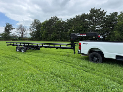 Global Equipment Apache Hay Hauler Inline Bale Trailers | Rail Length 25′, 32′, 36′ & 42′ | Bumper Pull & Gooseneck | For Hay Transport