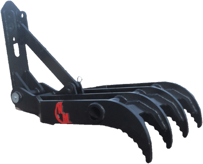 NM Attachments Hydraulic Thumb Weld-On | Model HWO Series | 2–4 Tine | Machine Size 0.75–27.5 Tons | For Excavators