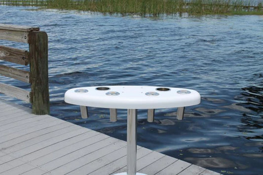 RIO MARINE CUSTOMS | Rough Water Rocket Launcher | Model RWRL01 | 37" W x 15" D x 30.5" H | 15° or 30° Rod Holders | For Fishing Boats