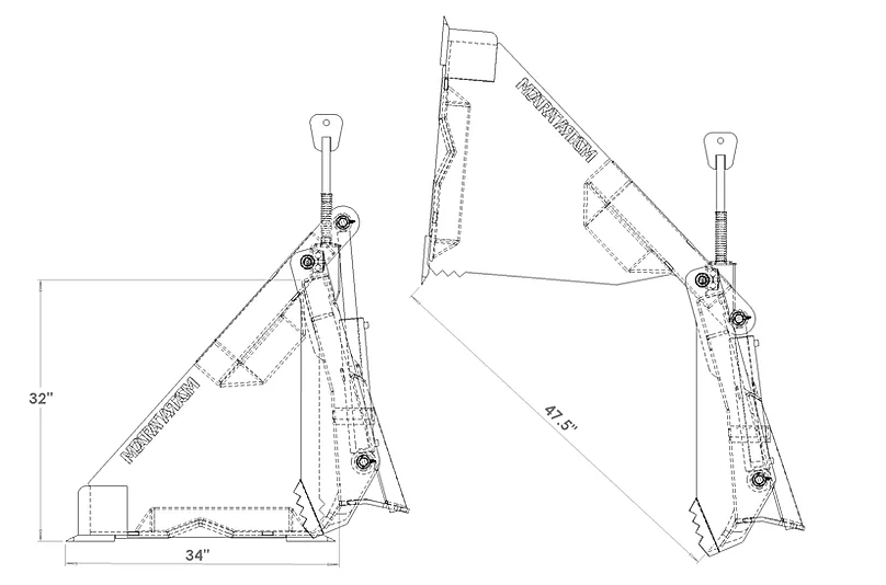 Martatch Four N One Buckets 78"-84" Working Width High Capacity | For Backhoe