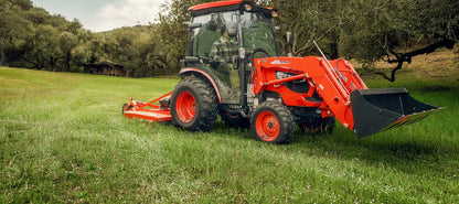 KIOTI | Hydrostatic Cab Tractor with Loader | CK4020SE | 54.5" Width | 39.6 HP | For Compact Agricultural and Landscaping Tasks