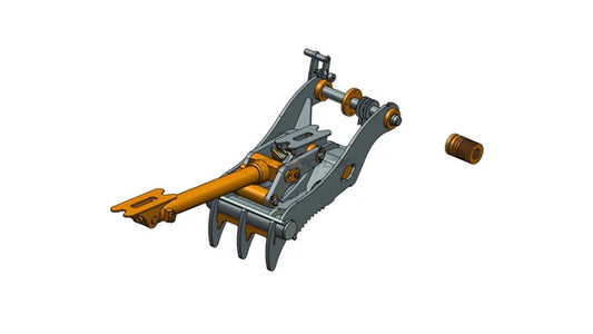 Bedrock Attachments Pin-On Thumb | Model EPT65-PO3T30 | Width 27.6" | Pin Size 65mm | 3 Teeth | Machine Size 12-15 Ton | For Excavators