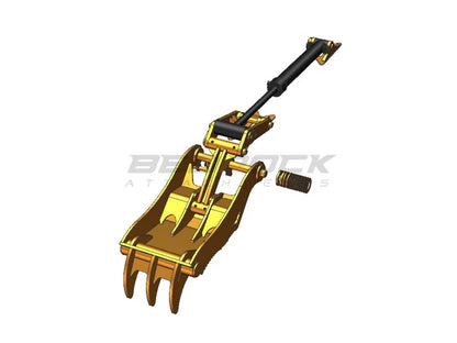 Bedrock Attachments Pin-On Thumb | Model EPT70-PO3T30 | Width 27.6" | Pin Size 70mm | 3 Teeth | Machine Size 15-18 Ton | For Excavators