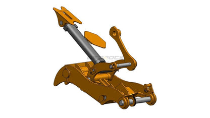 Bedrock Attachments Pin Grabber Thumb | Model ET100-PG3T42 | Width 43.3-Inch | Pin Size 100mm | 3 Teeth | Machine Size 30-36 Ton | For Excavators