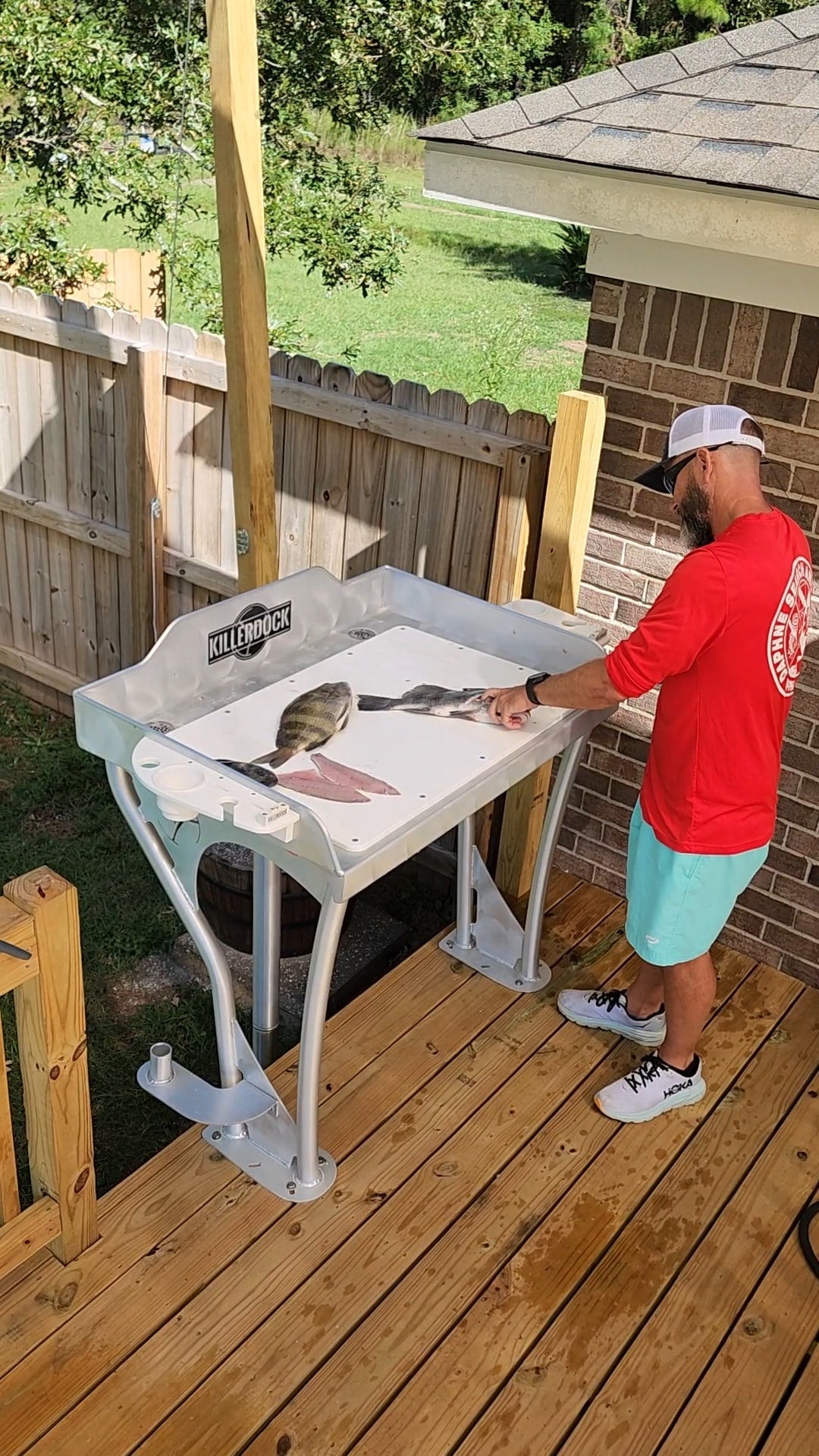 Killer Dock Upscale 3 1/2 Fish Cleaning Station | Width 48" | 316 Stainless Steel