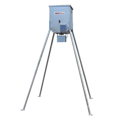 ASF Broadcast Feeder w/ Solar | Capacity 300lb | 7' Legs With Drive Pins