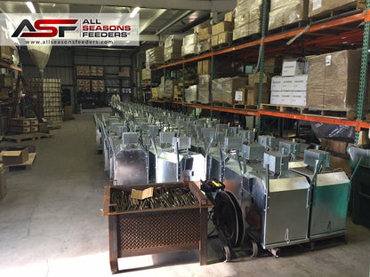 ASF Broadcast Feeder w/ Solar | Capacity 300lb | 7' Legs With Drive Pins