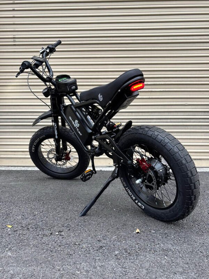 GhostCat Bikes Accessories Bundle | Battery Decals, BMX Kit – F Series, Drift Eight Metal Front Plate, Premium Tapia Seats, Rear Rack & Basket Options | For All Models GhostCat Bikes