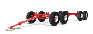 Horst Wagons 8 Wheel Quadsteer Wagon w/ Road Flex Suspension | Model 308RF (20 Ton) | Bolster Stakes 42.5" Fixed | Standard Reach Length 11' Ft | For Agricultural Transport & Forage/Grain Box Applications