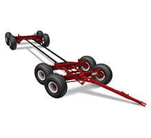 Horst Wagons 8 Wheel Quadsteer Wagon | Model 308 (20 Ton) | Bolster Stakes 42.5" Fixed | Wheelbase Adjustable 13' 5" - 15' 11"| For Agricultural Transport & Forage/Grain Box Applications