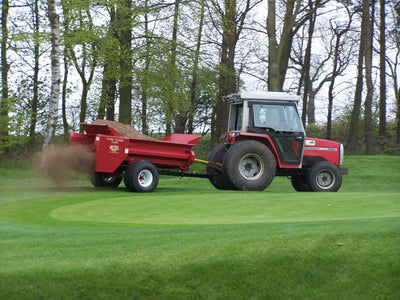 Millcreek Spreaders | Mid-Size Top Dressers | Models 3100 & 3200 Turf Tiger Cub | 1.8 To 2.3 cu. yd Capacity | Horsepower 25 To 30+ HP | For Tractors