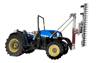 Agrishield Vine Trimmer | Double Bar - Half Row 3200 Series | Recommended Flow 5-8 GPM | For Tractors
