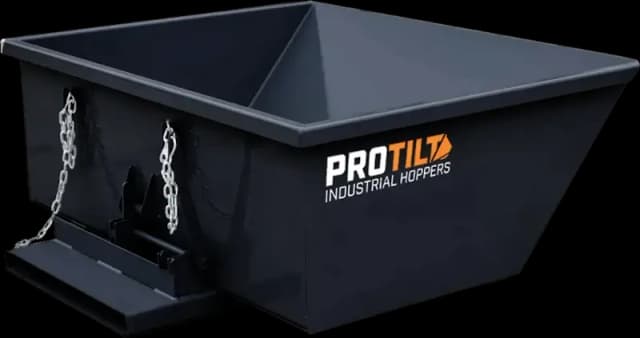 ProTilt Low Profile Self-Dumping Hopper | Standard Duty | Width 31" & 64" | Capacity 0.25 & 1.0 Cubic Yards | For Forklifts