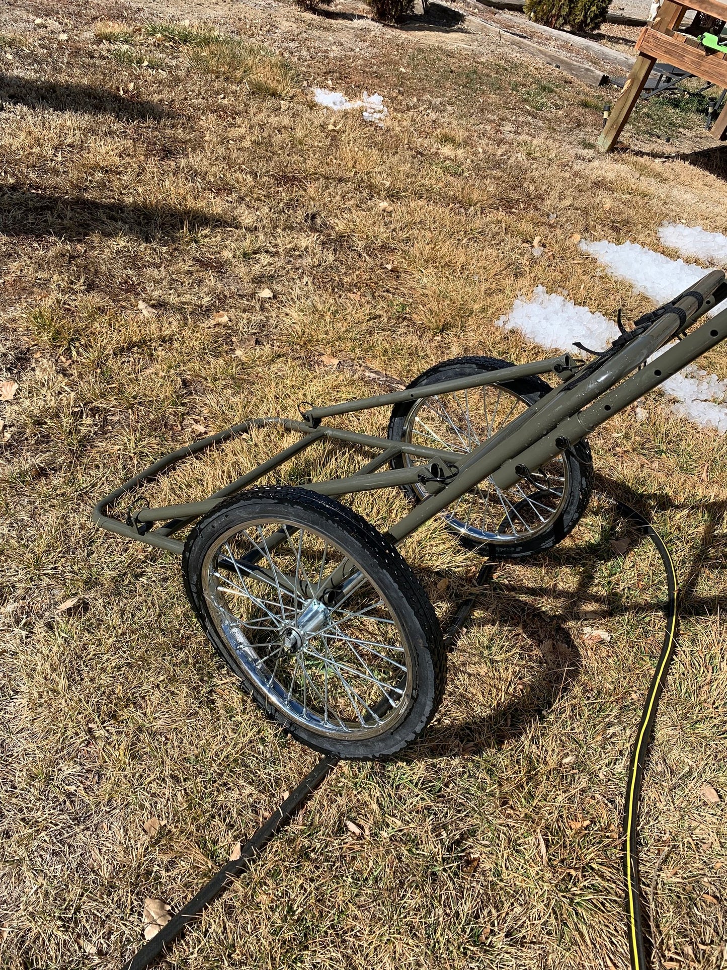 KShot Extra-Large Game Cart | Model GAME-CART-HD | 63" L x 23.5" W | 750 lbs Capacity | For Hunting, Hauling Gear & Heavy Outdoor Loads