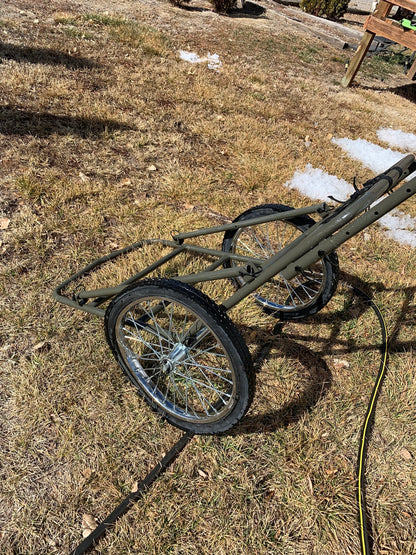 KShot Extra-Large Game Cart | Model GAME-CART-HD | 63" L x 23.5" W | 750 lbs Capacity | For Hunting, Hauling Gear & Heavy Outdoor Loads