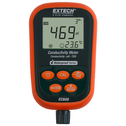 Extech® EC600 Waterproof pH/mV/Conductivity/TDS/Salinity/Temp Meter