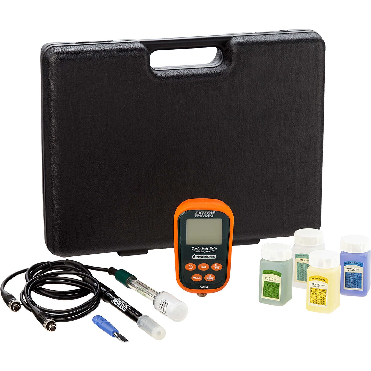 Extech® EC600 Waterproof pH/mV/Conductivity/TDS/Salinity/Temp Meter