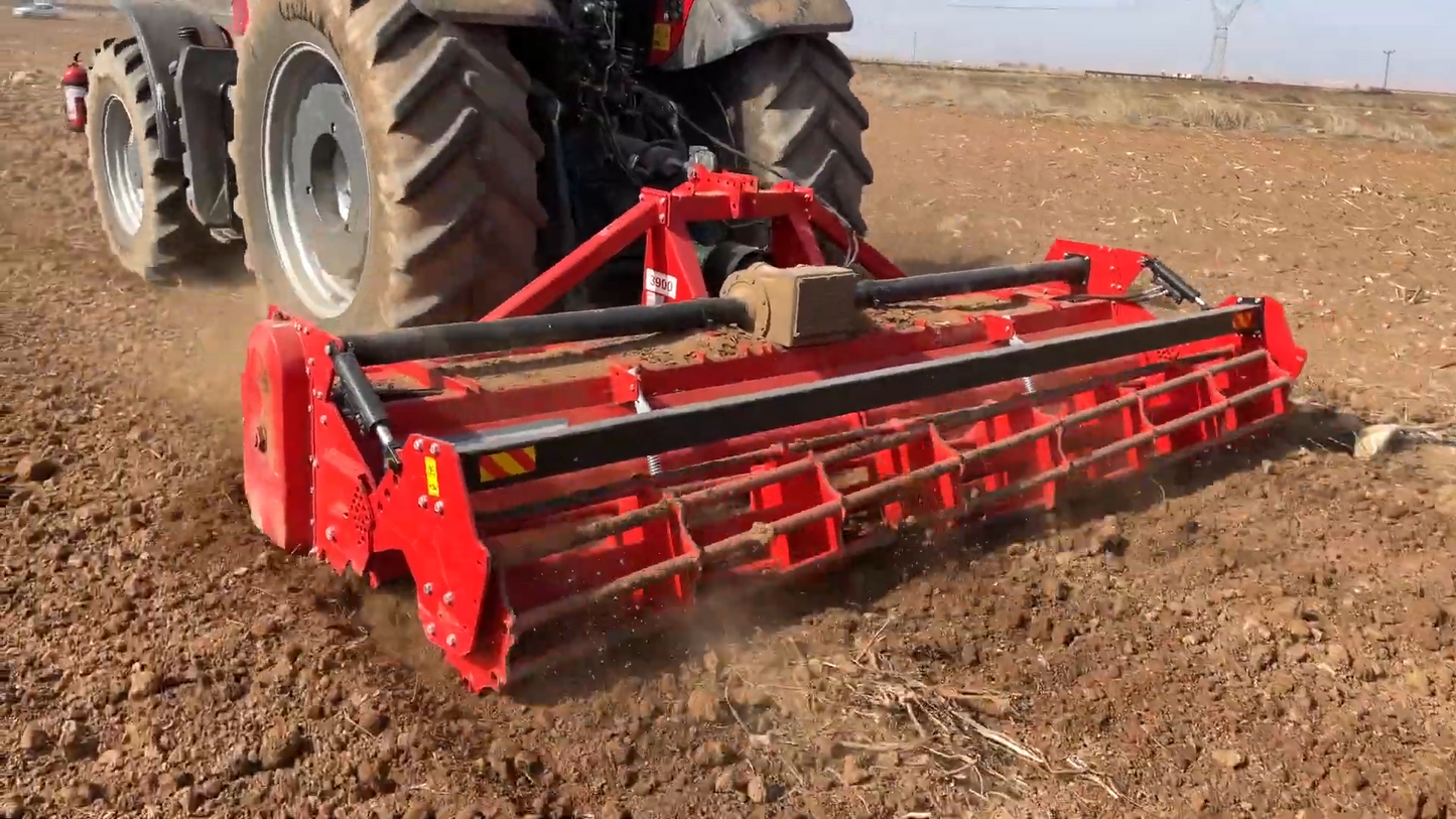 TOSCANO | Heavy Duty Rotary Tiller | Model 3400, 3650, 3900, 4300, 4800, 5300 & 5800 | Work Width 11 To 18.7 Feet | Horsepower 110-300 HP | For Tractor