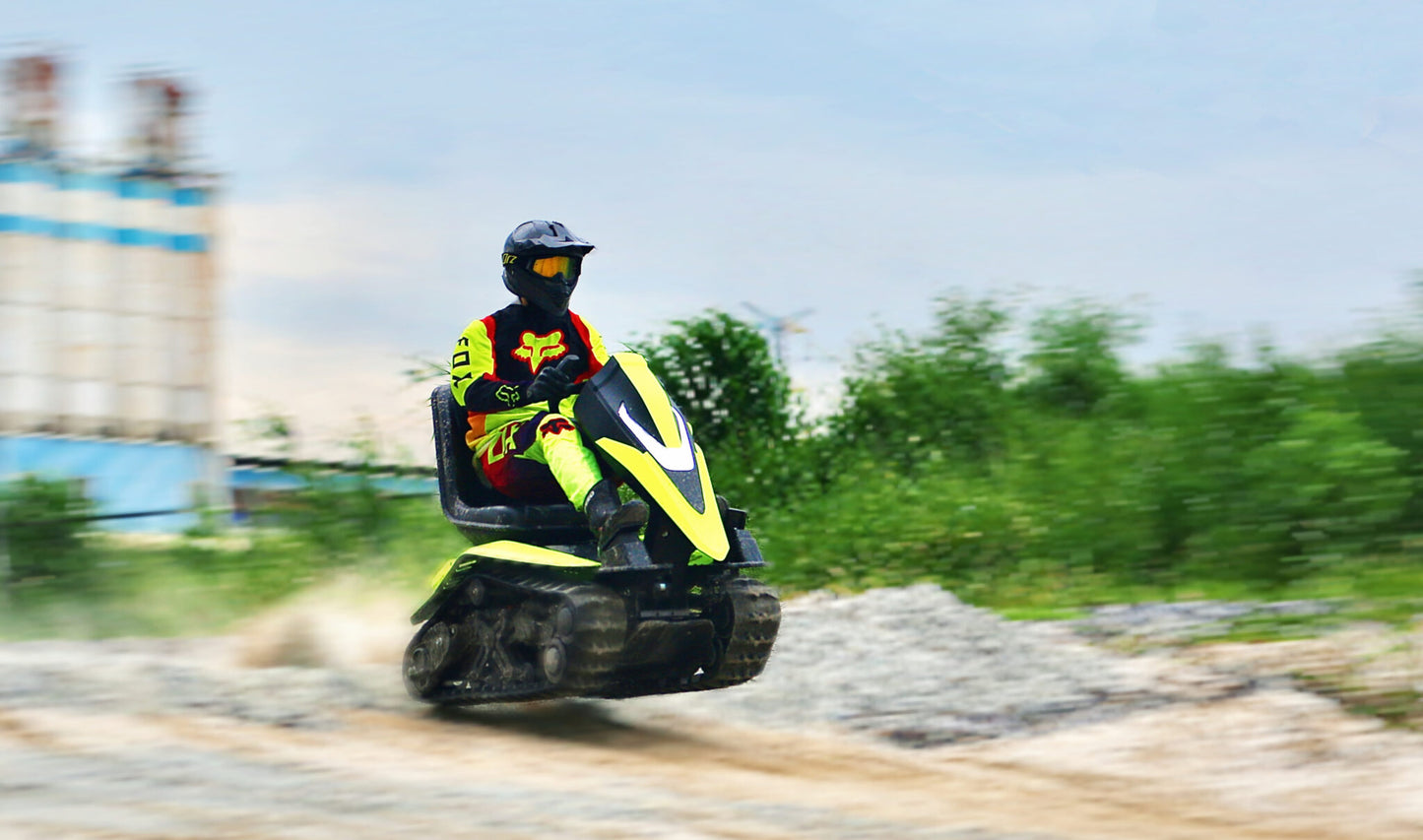 DTV Trail Rider Electric All-Terrain Tracked Vehicle | 43" x 27" Platform | 20 kW Dual Motor | 30 MPH Top Speed | 4-Hour Runtime | For Adventure & Utility Work