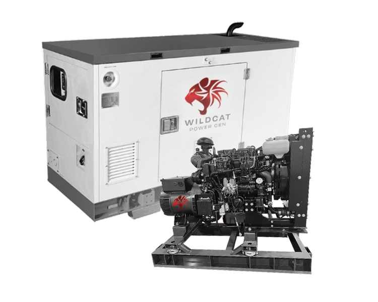 Wildcat Three-Phase Renegade Generator | Enclosed OR Open Frame / Three Phase with Tank | Extreme Duty Liquid-Cooled 1,800 RPM