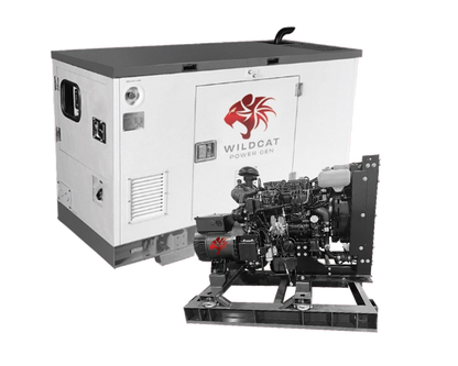 Wildcat Three-Phase Renegade Generator | Enclosed OR Open Frame / Three Phase with Tank | Extreme Duty Liquid-Cooled 1,800 RPM