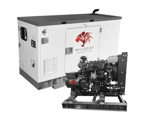 Wildcat Three-Phase Renegade Generator | Enclosed OR Open Frame / Three Phase with Tank | Extreme Duty Liquid-Cooled 1,800 RPM