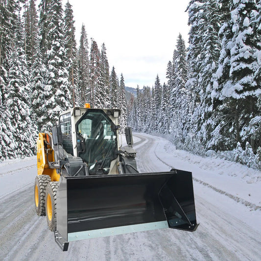 Landy Attachment Snow Pusher | Width 84" | 45-60 HP | 12-16 GPM | For Skid Steers & Tractors