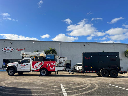 Taylor Power System Trailer Mounted Mobile Generator | Model TM-170 | Horsepower 224 HP | Standby Power 170kW