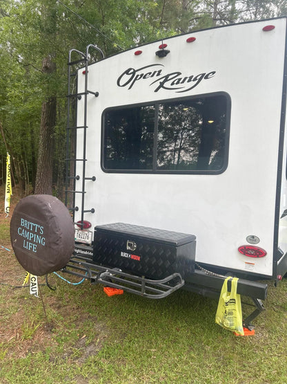 Black Widow Aluminum Rear ATV Storage Box | Model ATVRB-ALUM | Size 35.5” L x 14.75” W | Horsepower 4 To 90+ HP | For ATV Racks & Trailers