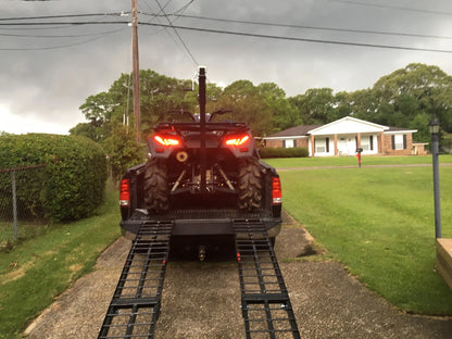 Black Widow Arched Folding Dual Runner ATV Ramps | Model BW-9412-2 | Length 96" | 1,200 lb Capacity | Horsepower 20 To 60 HP | For ATV, Truck & Trailer Loading